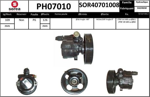 SNRA PH07010 - Pompa idraulica, Sterzo autozon.pro