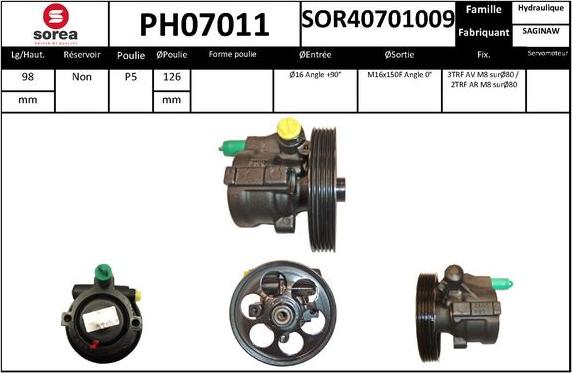 SNRA PH07011 - Pompa idraulica, Sterzo autozon.pro