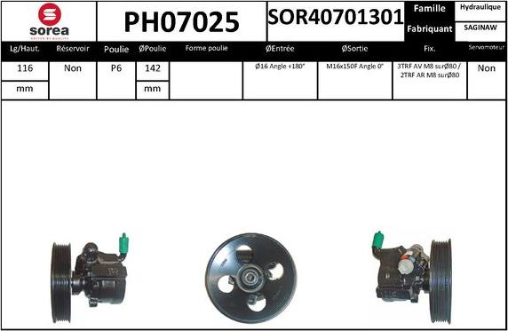 SNRA PH07025 - Pompa idraulica, Sterzo autozon.pro