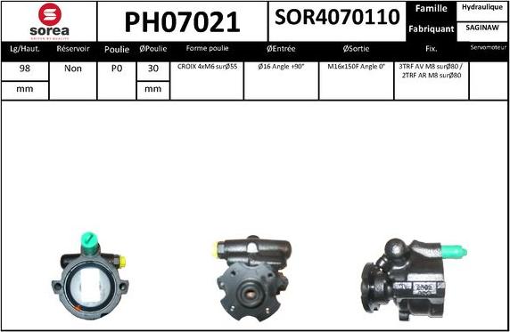 SNRA PH07021 - Pompa idraulica, Sterzo autozon.pro