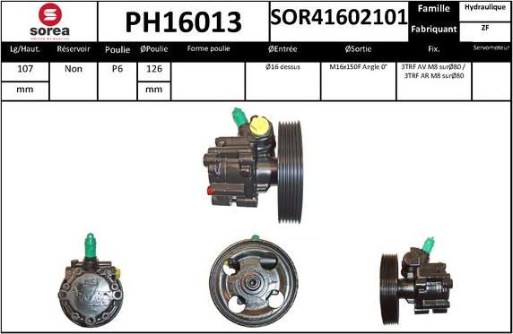 SNRA PH16013 - Pompa idraulica, Sterzo autozon.pro