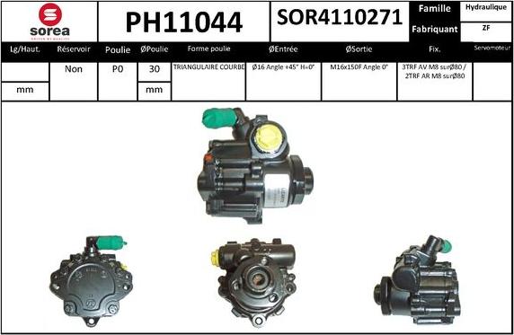 SNRA PH11044 - Pompa idraulica, Sterzo autozon.pro