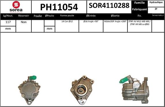 SNRA PH11054 - Pompa idraulica, Sterzo autozon.pro