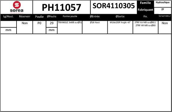 SNRA PH11057 - Pompa idraulica, Sterzo autozon.pro