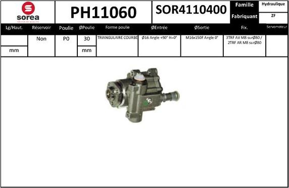 SNRA PH11060 - Pompa idraulica, Sterzo autozon.pro