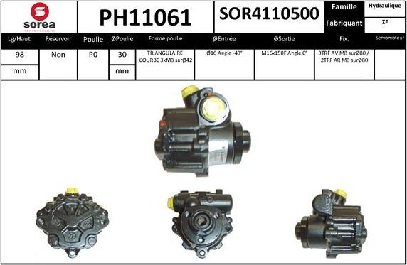 SNRA PH11061 - Pompa idraulica, Sterzo autozon.pro