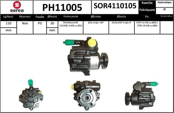 SNRA PH11005 - Pompa idraulica, Sterzo autozon.pro