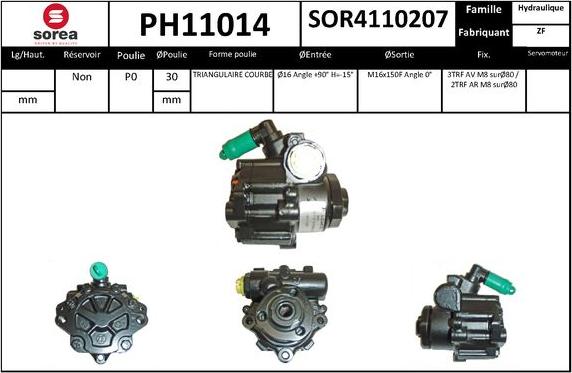 SNRA PH11014 - Pompa idraulica, Sterzo autozon.pro