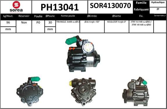 SNRA PH13041 - Pompa idraulica, Sterzo autozon.pro