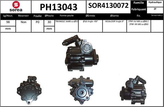 SNRA PH13043 - Pompa idraulica, Sterzo autozon.pro