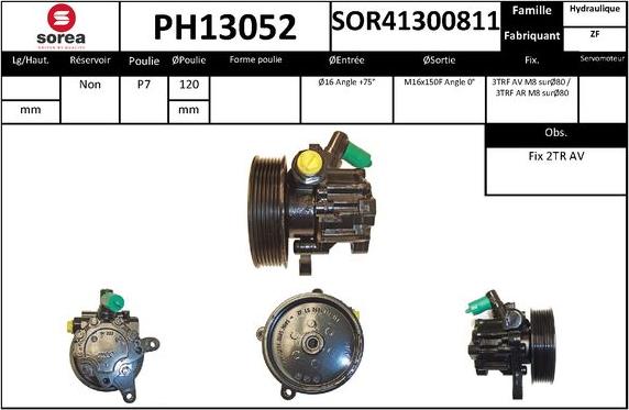 SNRA PH13052 - Pompa idraulica, Sterzo autozon.pro