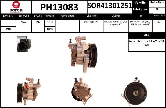 SNRA PH13083 - Pompa idraulica, Sterzo autozon.pro