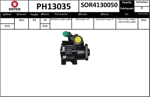 SNRA PH13035 - Pompa idraulica, Sterzo autozon.pro