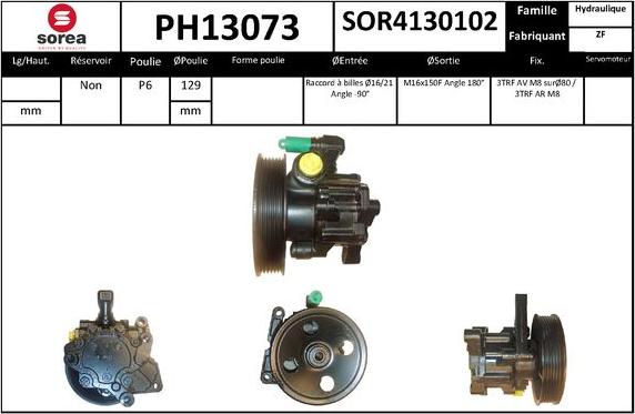 SNRA PH13073 - Pompa idraulica, Sterzo autozon.pro