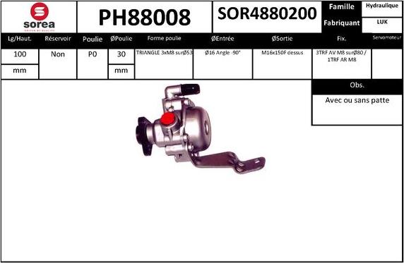 SNRA PH88008 - Pompa idraulica, Sterzo autozon.pro