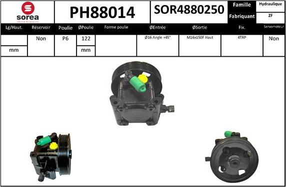 SNRA PH88014 - Pompa idraulica, Sterzo autozon.pro