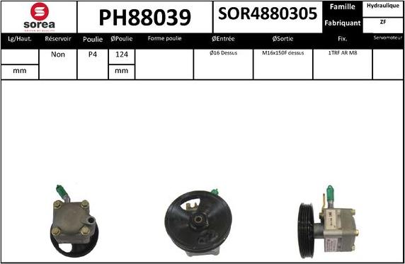 SNRA PH88039 - Pompa idraulica, Sterzo autozon.pro