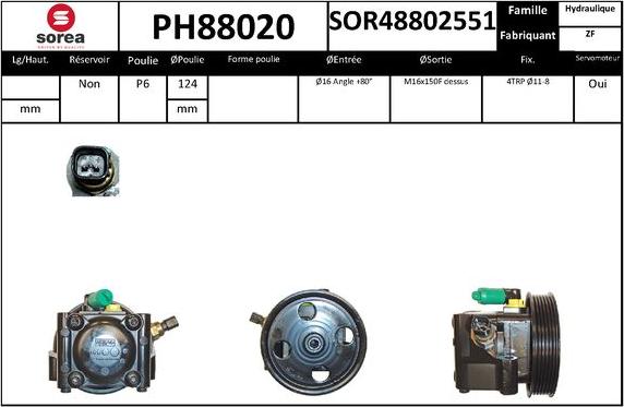 SNRA PH88020 - Pompa idraulica, Sterzo autozon.pro