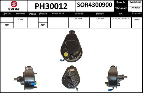 SNRA PH30012 - Pompa idraulica, Sterzo autozon.pro