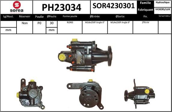 SNRA PH23034 - Pompa idraulica, Sterzo autozon.pro