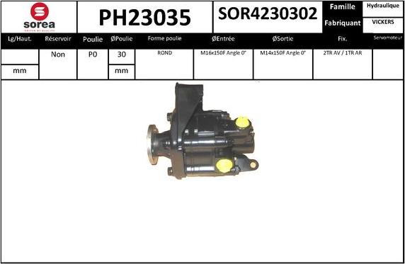 SNRA PH23035 - Pompa idraulica, Sterzo autozon.pro