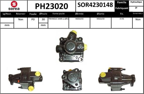 SNRA PH23020 - Pompa idraulica, Sterzo autozon.pro