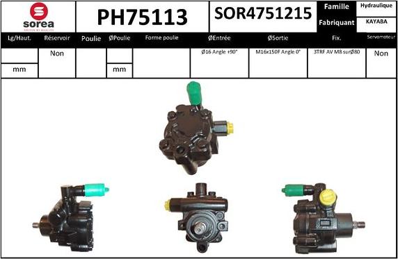 SNRA PH75113 - Pompa idraulica, Sterzo autozon.pro