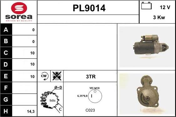 SNRA PL9014 - Motorino d'avviamento autozon.pro