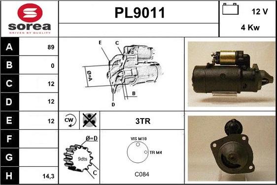 SNRA PL9011 - Motorino d'avviamento autozon.pro