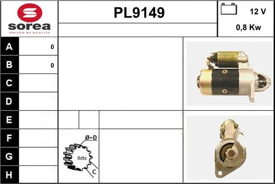 SNRA PL9149 - Motorino d'avviamento autozon.pro