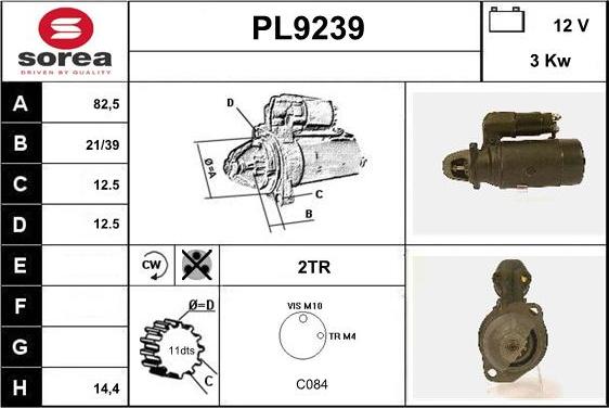 SNRA PL9239 - Motorino d'avviamento autozon.pro