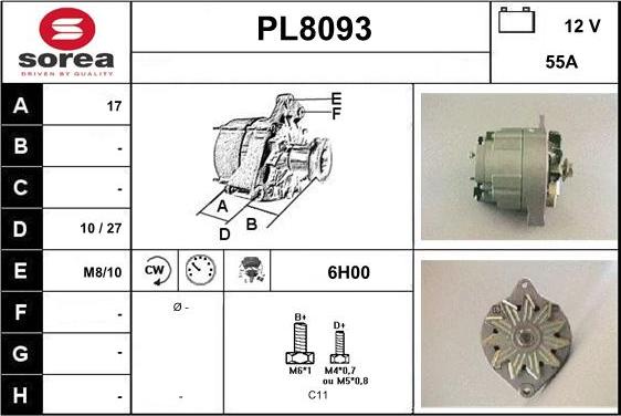 SNRA PL8093 - Alternatore autozon.pro