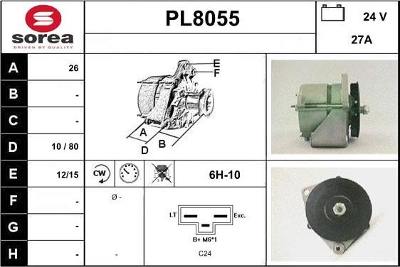 SNRA PL8055 - Alternatore autozon.pro