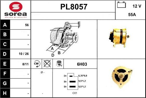 SNRA PL8057 - Alternatore autozon.pro