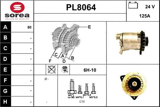 SNRA PL8064 - Alternatore autozon.pro