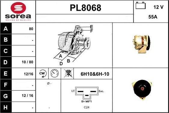 SNRA PL8068 - Alternatore autozon.pro