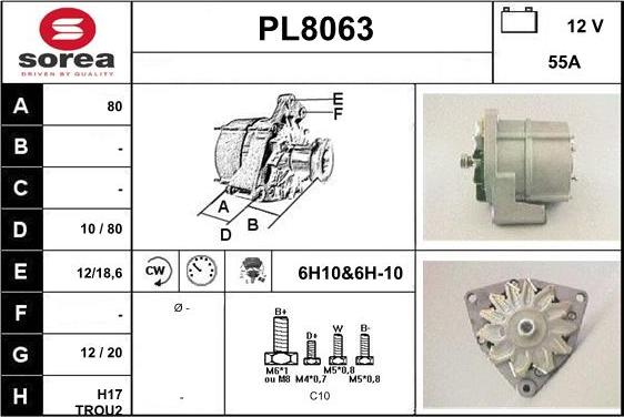 SNRA PL8063 - Alternatore autozon.pro