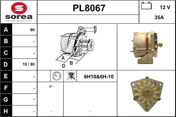 SNRA PL8067 - Alternatore autozon.pro