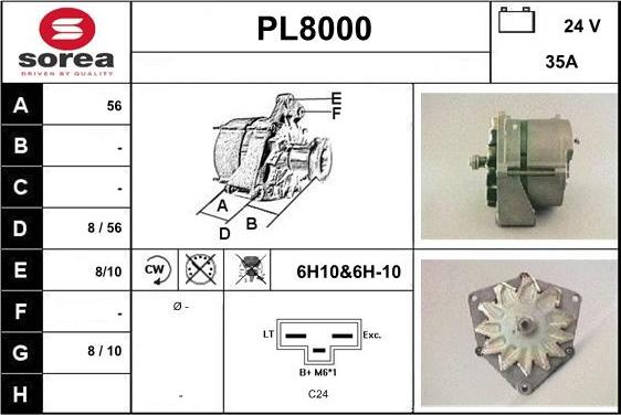 SNRA PL8000 - Alternatore autozon.pro