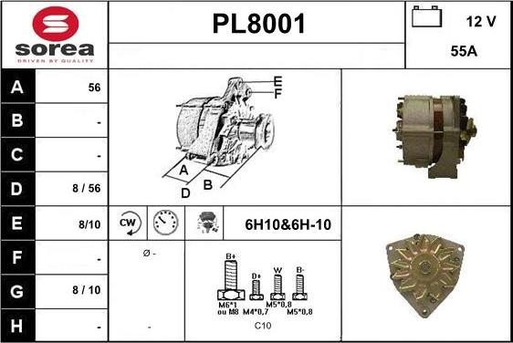 SNRA PL8001 - Alternatore autozon.pro