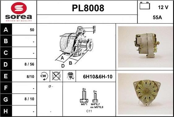 SNRA PL8008 - Alternatore autozon.pro