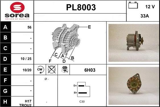 SNRA PL8003 - Alternatore autozon.pro