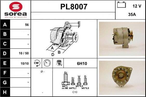 SNRA PL8007 - Alternatore autozon.pro