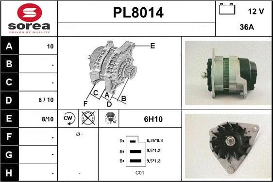 SNRA PL8014 - Alternatore autozon.pro