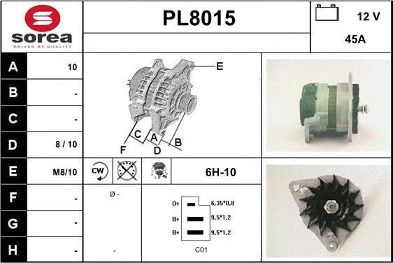 SNRA PL8015 - Alternatore autozon.pro