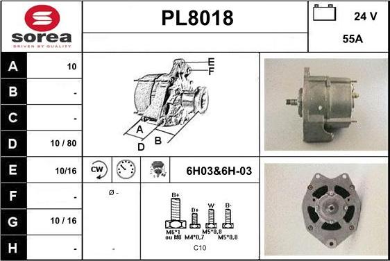 SNRA PL8018 - Alternatore autozon.pro