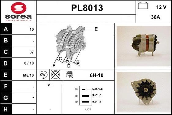 SNRA PL8013 - Alternatore autozon.pro