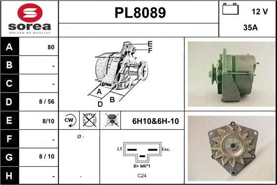 SNRA PL8089 - Alternatore autozon.pro