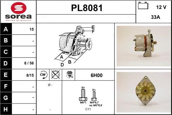 SNRA PL8081 - Alternatore autozon.pro