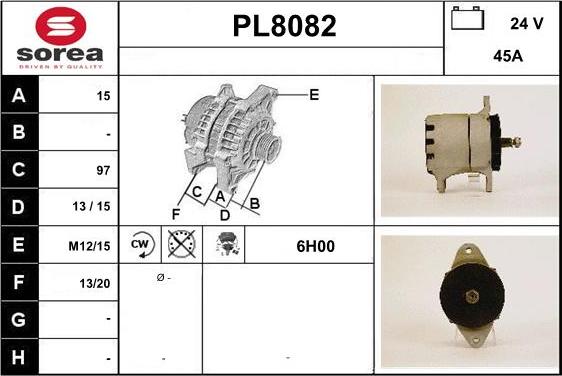 SNRA PL8082 - Alternatore autozon.pro